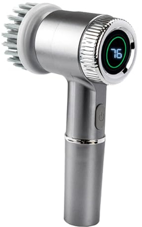 Qianly Electric Cleaning Brush Bathroom Scrubber,Long Handle,Cleaner,Ergonomic Electric Scrubber Pot Brush for Sink Pot Tile