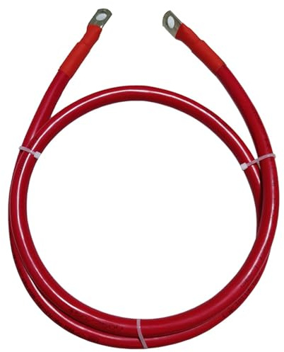 8/6/4/2 AWG 10/16/25/35mm2 Battery Connection Cable Copper Wire with Terminals for UPS,Inverter,car solar Battery conncetor(Red,M6-6.5MM_4 AWG - 25MM2_60CM LENGTH)