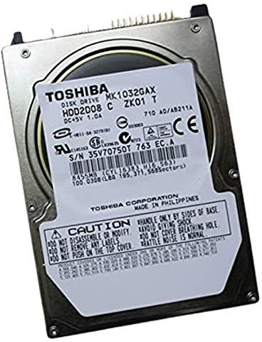 Toshiba Festplatte Laptop PC 100 GB IDE 2.5 MK1032GAX 5400RPM 16Mo