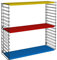 Tomado Zeitloses und modulares Wandregal, Metall, tricolor, 70x21x68 cm
