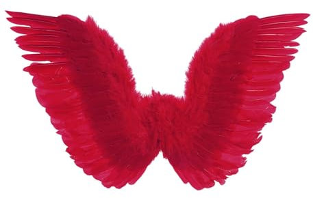 ATOSA Red Feathered Wings 86 x 31 cm Accessory for Fancy Dress