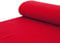Baumwoll - Sweat Stoff kuschelweich Alpenfleece einfarbig rot - Meterware ab 25 cm x 150 cm - Stoff zum Nähen