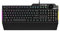 Asus TUF Gaming K1 Tastiera Gaming USB, Membrana, RGB a 5 Zone, Rollover a 19 Tasti, Manopola Volume, Resistente ai Liquidi, Barra Luminosa Laterale, Macro Programmabili, Layout Italia, Nero