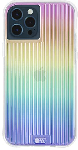 CASE-MATE iPhone 12 / iPhone 12 Pro Tough Groove - Iridescent with Micropel