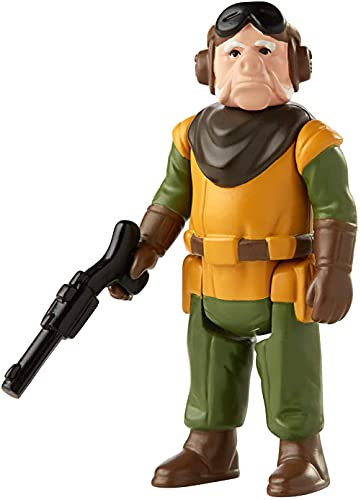 Star Wars Retro Collection Kuiil Spielzeug 9,5 cm große The Mandalorian Action-Figur zum Sammeln mit Accessoires, für Kids ab 4 Jahren