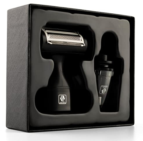 Skull Shaver Folienrasierer und Nasentrimmer-Aufsatz-Bundle für Pitbull, Butterfly Kiss und Palm Serien