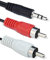 iYueMps RCA Audio Cable 3.5mm to 2RCA Cable,1.2m/4ft 3.5mm Male to 2 RCA (Red,White) Phono Male Stereo Audio Adapter Aux Cable for Computer Speaker Cable