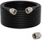 Vecys PL 259 Cable UHF Macho PL-259 a UHF Macho PL-259 Cable coaxial de baja pérdida Cable UHF Jumper PL-259 RG58 32.8FT/10M para Talkie Walkie CB Radio SWR Medidor Analizador de Antena