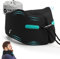 Joscoal Memory Foam Nackenkissen Reise Reisekissen Luxuriös Flugzeug Kinnstütz Travel Pillow Auto-Kopfstütze Reise Büro Autos Stützfunktion(Erwachsenen Größe L, Schwarz)