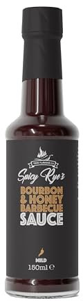 Spicy Rye's Bourbon & Honey BBQ Sauce 150ml - Smooth, Smokey BBQ Sauce with Tomatoes, Honey, Bourbon & Smoked Paprika - For Dipping & Marinading