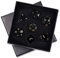 mookaitedecor 7 Stück Obsidian Edelstein Polyedrische Würfel Set, Polierte Heilstein DND Würfel für Dungeons und Dragons RPG MTG Tischspiele Rollenspiel Heim Dekoration