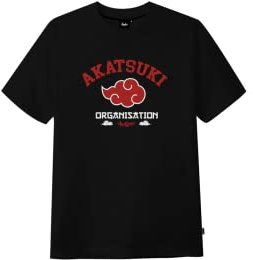 Tealer Unisex T-Shirt Akatsuki t Shirt Damen, Noir, S