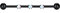 Crdifu Industrial Piercing Bars 38mm Schwarz Chirurgenstahl Opal Scaffold Ohr Piercing Schmuck