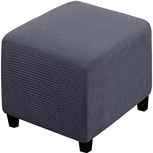 ELYSYSRL Stretch Bezug Für Fußhocker Quadratisch Hockerbezug Fußstütze Faltbarer Osmanische Abdeckung Geeignet zur Aufbewahrung von Fußschemel Waschbar Dekorative (Color : #2, Size : 55x55cm/22x22in)