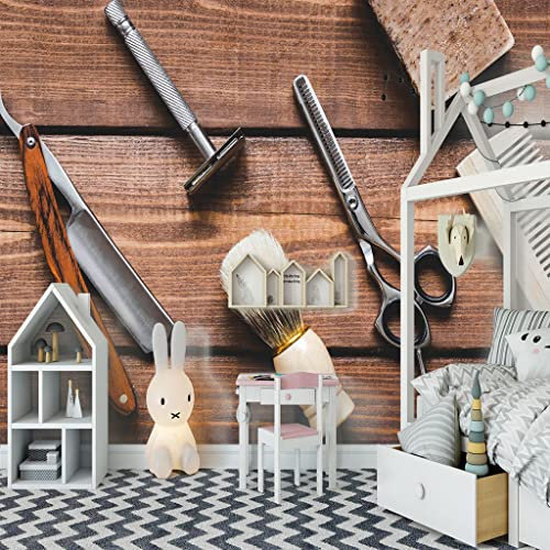 Papel pintado mural de pared 3D Vintage & Tijeras Tamaño:W250CMxH175CM cualquier tamaño personalizado Papel pintado Papel de pared fotográfico para sala de estar Dormitorio Fondo