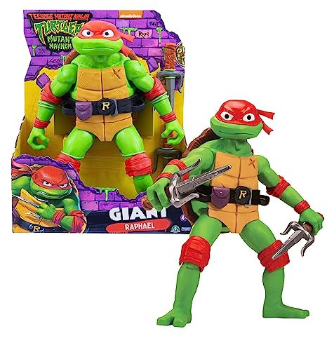 Tortues Ninja, Figurine articulée 30 cm avec Accessoire, Modèle Raphael, pour Les Enfants dès 4 Ans, TU8012