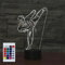 SUPERHONGJIHAO Luce notturna per bambini 3D Karate Taekwondo lampada a LED con telecomando 16 colori che cambiano colore, regalo di compleanno per bambini