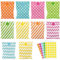 100 Stück Butterbrottüten, 18 x 13cm Candy Bar Tüten Süßigkeiten Tüten mit 175 Aufkleber Papiertüten Bunt für Kindergeburtstag Hochzeit Party Abschlussfeier Ostern(5 Farben)