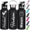 Botellas de agua personalizadas con pajita 350ml 750ml Nombre grabado Logotipo Botella isotérmica Botellas de agua de acero inoxidable personalizadas Regalo para la escuela Deportes Oficina Aire libre