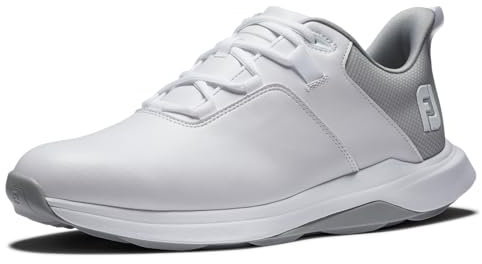 FootJoy Herren Prolite Golfschuh, White/Light Grey/Grey, 43 EU