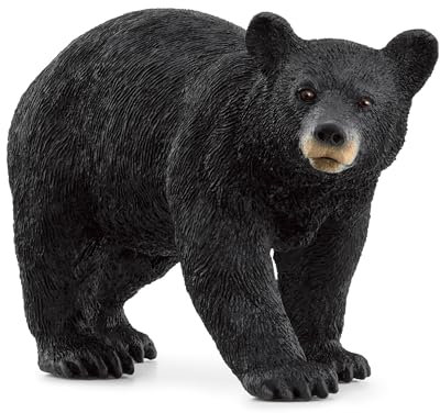 Schleich 14869 Ours Noir, dès 3 Ans, Wild Life - Figurine, 4 x 12 x 6 cm