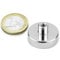 2 x Neodym Flachgreifer Magnet Topfmagnet Ø 25,0 mm Gewindebuchse M4 - hält 20 kg - 2 Stück
