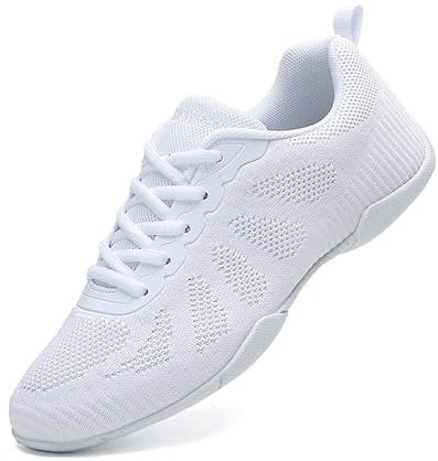 Mädchen Cheer Schuhe Damen Cheerleading Schuhe Mode Tanzschuhe Leichte Fitness Gymnastik Yoga Tanz Sneaker Weiß39