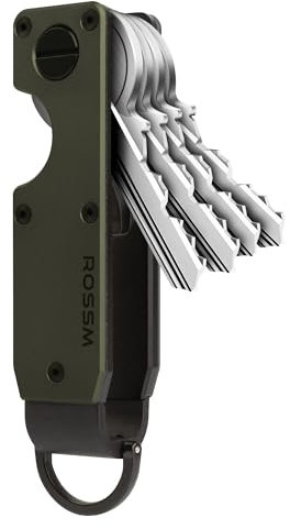 ROSSM Organisateur de Clés Métal | Modèle Innovant et Minimaliste | Protège 2-6 Clés