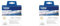 Brother DK-11204 Einzeletiketten (17 x 54 mm, 400 Stück/Rolle, für Brother QL-Etikettendrucker) weiß (Packung mit 2)