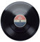Schallplatte Magnet mit Flaschenöffner rund Kreisförmiger Retro Schallplatte Magnet mit Flaschenöffner Vinyl Musik Label Design