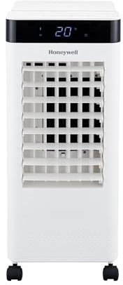 Honeywell 7.5L Portable Evaporative Air Cooler with ice pack, 3-in-1, 3 Fan Speed, and LED Display, with Built-in 12 Hour Timer & Automatic Oscillation, covers up to 15 m²