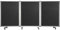 Floordirekt Präsentationswand Filz Stellwand Raumteiler auf Rollen Sichtschutz für Büro, Faltbare, Flexible, pinnbare Wand, Raumtrenner, Paravent mit Rollen - Länge 90-270cm x 120cm, Höhe