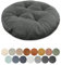 Lsjoaw Sitzkissen Rund 30cm Dicke 6cm 1 Stück Bodenkissen Rund Sitzpolster Stuhlauflage Sitzpolster Stuhlkissen Polster Auflage für Wohnzimmer Büro Konferenzraum Cordstoff （Dunkelgrau）
