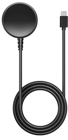 MoKo Caricatore Compatibile con Samsung Galaxy Watch 7/Ultra/FE/6/6 Classic/5/5 Pro/4/4 Classic/3/Active 2/Active, Caricabatterie Magnetico con Cavo di Ricarica USB-C da 100cm