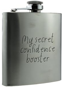 My Secret Confidence Booster Flasque en acier inoxydable (hip-ds23-boostrg)