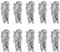 3D Art Strass Pierres précieuses Cristal 3D Art Décorations Métal Clou d'Ongles