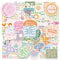 100 Pcs Pink Motivational Stickers Laptop Cute Sticker Self Adhesive Waterproof Vinyl Sticker for Girls Bookish Scrapbook Aesthetic Stickers for Water Bottles Book Laptop Guitar Skateboard Suitcase