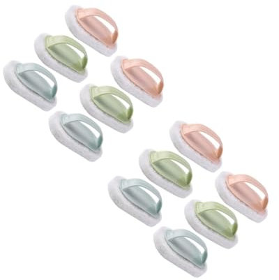 Healeved 2 Sätze Badebürste Topfreiniger Für Den Haushalt Praktischer Topfreiniger Spülbürste Griffreinigungsschwamm Küchenversorgung Geschirrspülschwämme Küchenschwämme Plastik 6 Stück * 2