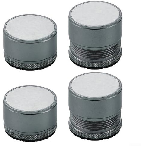 Schlanke und funktionale 4 Stück verstellbare Bett- und Couch-Erhöhungen für den Heimgebrauch (grau)