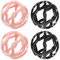 PZMLOASN 4 Stück Protein Shake Balls,Shaker kugel für Protein Shakes,Kugel für Shaker Cups, Tritan Baby Grade Material, Kompatibel mit einer Vielzahl von Flaschen. (2 rosa 2 schwarz)
