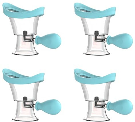 Eoslcusmvl 4X Gobelets de Lavage Oculaire en Silicone Souple Nettoyant pour les Yeux Gobelets de RinçAge Gobelets de Bain Réutilisables