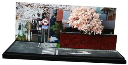 1:64 Auto-Szene Modellauto Garage Diorama für Diecast Auto Winzige Figur Ornament