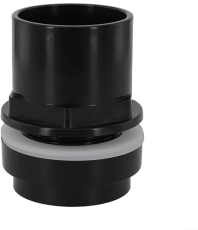 NbgrvB Connecteur de réservoir fileté en PVC avec joint d'étanchéité pour tuyau de filtre de bassin koï Aquarium Raccord de sortie d'entrée (50 mm)