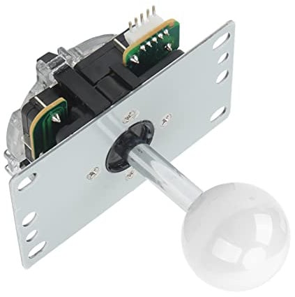 Prevessel Joystick Sensory Gamepad Joystick Fai-da-te Luce Al Tatto per Giochi Fighting Stick, ABS Metallo, per, Console di Gioco di Combattimento (Bianco)