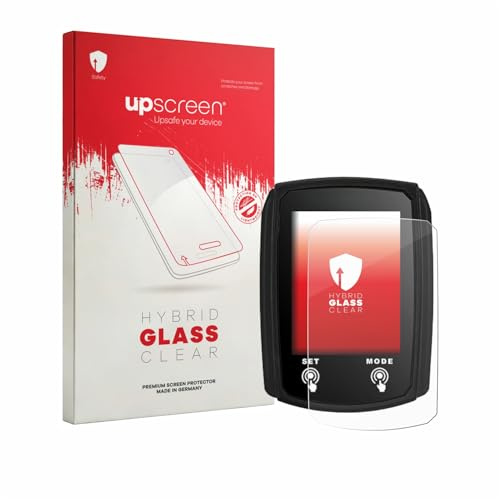 upscreen Schutzglas für JZK Bike Computer Schutzfolie Panzer Folie Glas [Extrem Kratzfest 9H, Anti-Fingerprint, Ultra-Transparent]