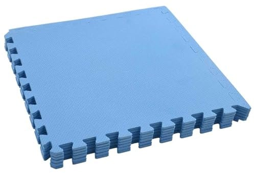 Lumanois Tapis de Sol de Piscine 6 pcs Bleu 2,16 ㎡ Mousse EVA Bâches de piscines & Tapis de Sol Bleu,3433270