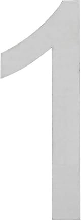 ARREGUI SEC11-T3 Numeri e lettere di 20 cm di altezza | Numero civico e lettere esterno | Acciaio inossidabile | Numeri di porta moderni Segnaletica Targa Indirizzo di casa | 20 cm | Numero 1