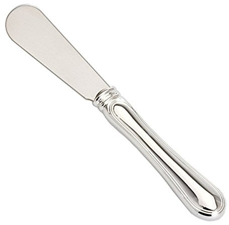 SILBERKANNE Vorspeise- und Dessertmesser Buttermesser 15x12 cm Premium Silber Plated edel versilbert in Top Verarbeitung