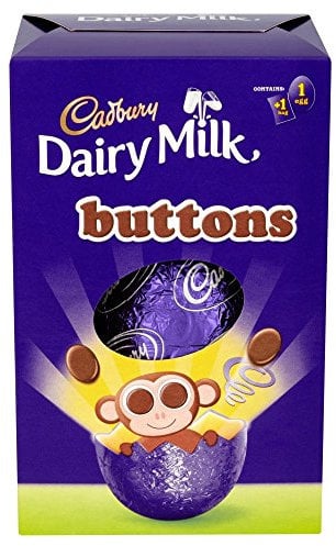 Cadbury Dairy Milk Buttons Easter Egg, 85 g Pack of 12