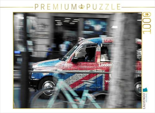 CALVENDO Puzzle Taxis in London | 1000 Teile Lege-Größe 64 x 48 cm Foto-Puzzle für glückliche Stunden
